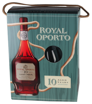 Real Companhia Velha Tawny 10 Ans - Royal Oporto Box mit Glas Tawny Non millésime 75cl