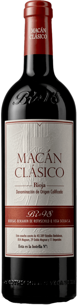 Bodegas Benjamin de Rothschild & Vega Sicilia Macàn Clàsico Red 2018 75cl