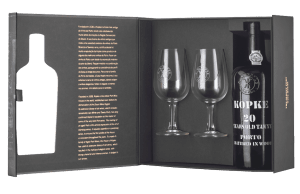 Sogevinus Coffret Kopke 20 ans a/verres Tawny Non millésime 75cl