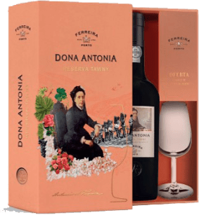 Porto Ferreira Dona Antónia Reserva Tawny with Glass Port Non millésime 75cl