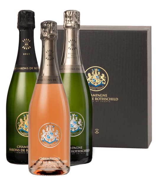  Barons de Rothschild Coffret découverte Champagne Brut, Rosé & Blanc Coffret Non millésime 225cl