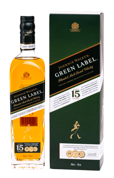  Johnnie Walker Green Label 15 ans Non millésime 70cl