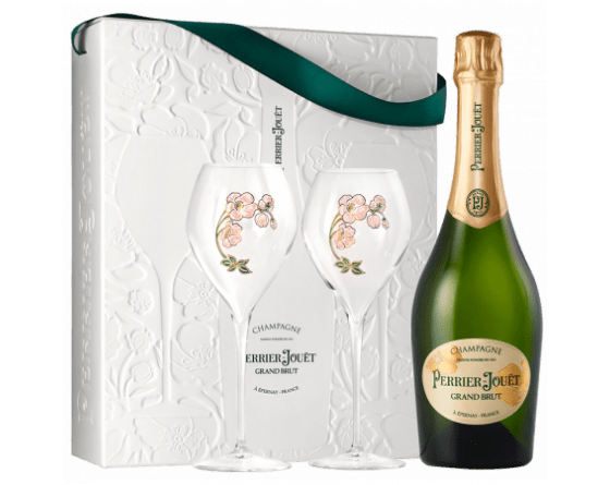  Perrier-Jouët Coffret Brut + 2 Verres Non millésime 75cl