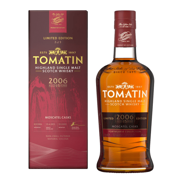  Whisky Tomatin 15 Ans Portug. Col. Moscatel Casks Non millésime 70cl