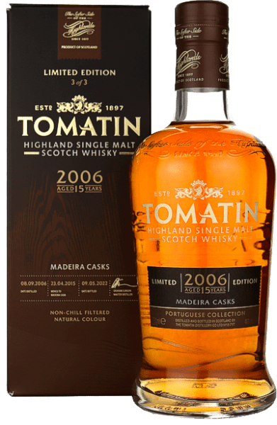  Whisky Tomatin 15 Ans Portug. Col. Madeira Casks Non millésime 70cl